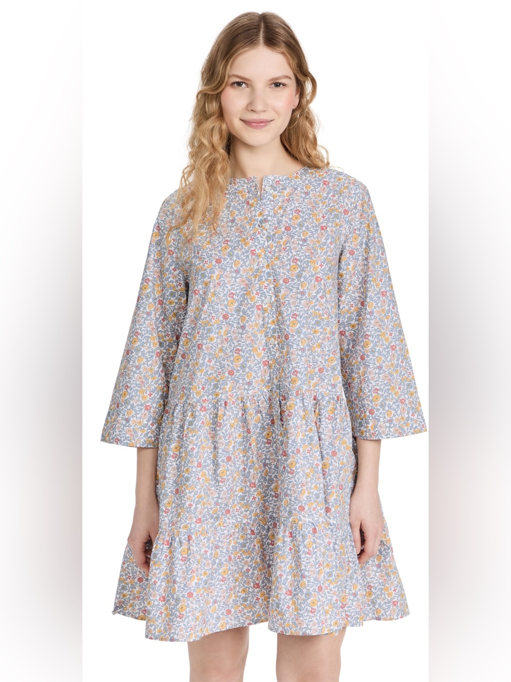 Apiece Apart Maurino Drop Waist Mini Dress In Sweet Multi